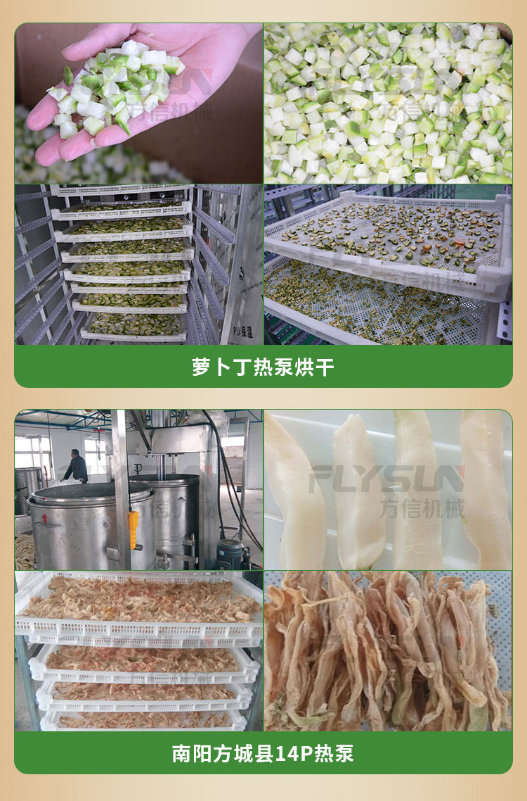 方信萝卜烘干机 脱水蔬菜萝卜烘干箱 萝卜热泵干燥机