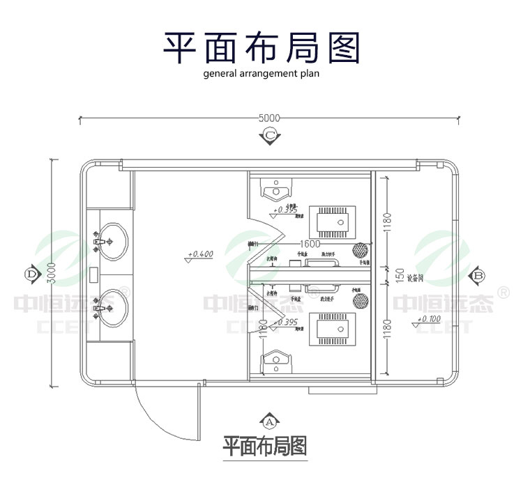 中恒远态智慧厕所真空自吸收集粪便生态环保公共卫生洗手间定制