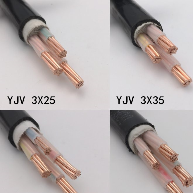 3*300 1*150电线外径无氧紫铜芯线材质是加工定制gb绝缘厚度0.