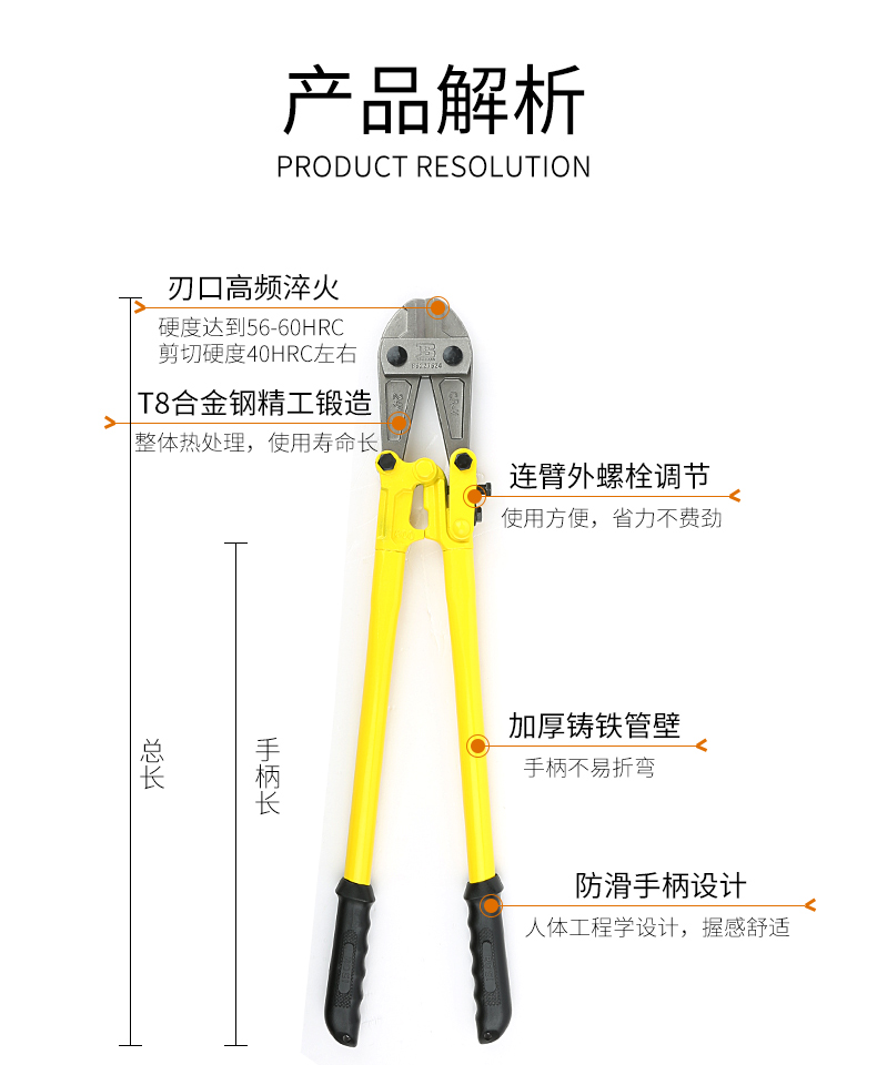 波斯钢筋钳剪断线钳大力钳剪省力钢丝钳铁丝钳子断丝剪锁钳