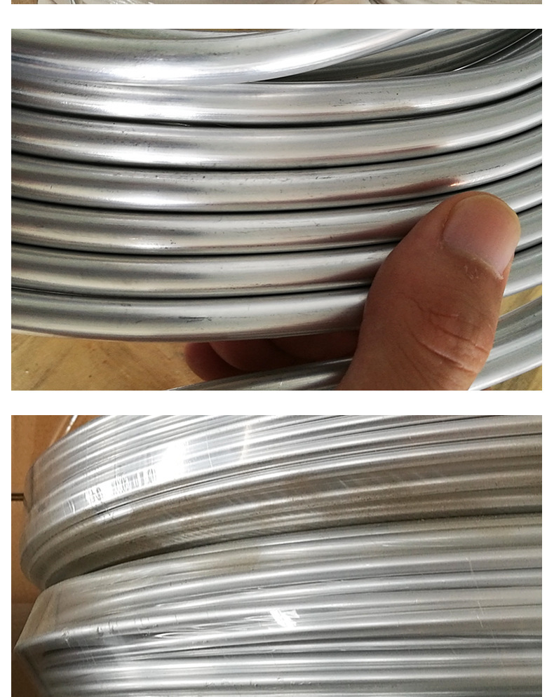 Aluminum alloy O-tube aluminum coil supply for spot automotive refrigeration, 1060 material aluminum mosquito coil tube, 25m per coil