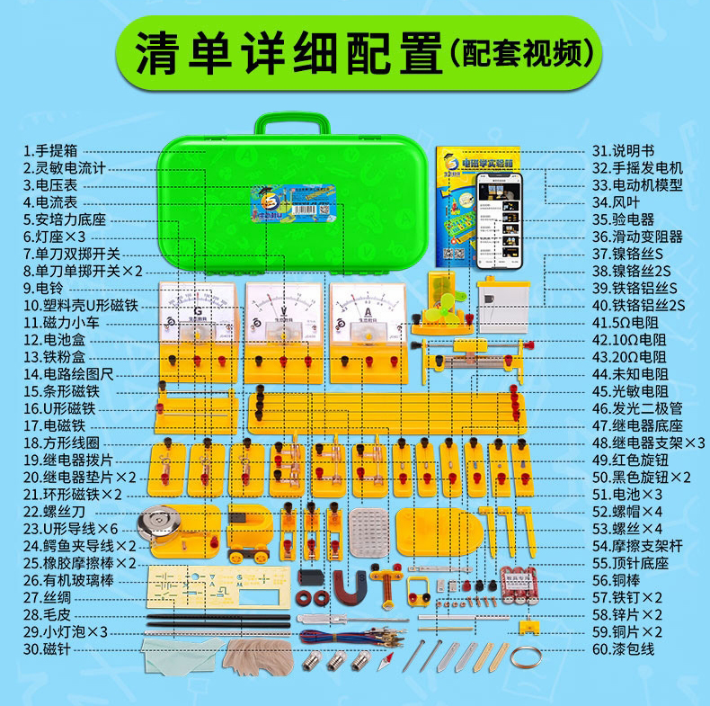 Zhejiang Student based Teaching Aids B23-A Junior High School Physics Electrical Experiment Equipment 789 Electromagnetism Box for Grade 789 Junior High School Circuit X23-C Optical Power Experiment Box Luxury S23-