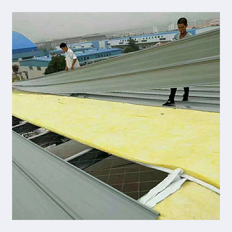 Fireproof Glass wool felt sound insulation cotton greenhouse color steel factory insulation sound absorption insulation cotton support customization