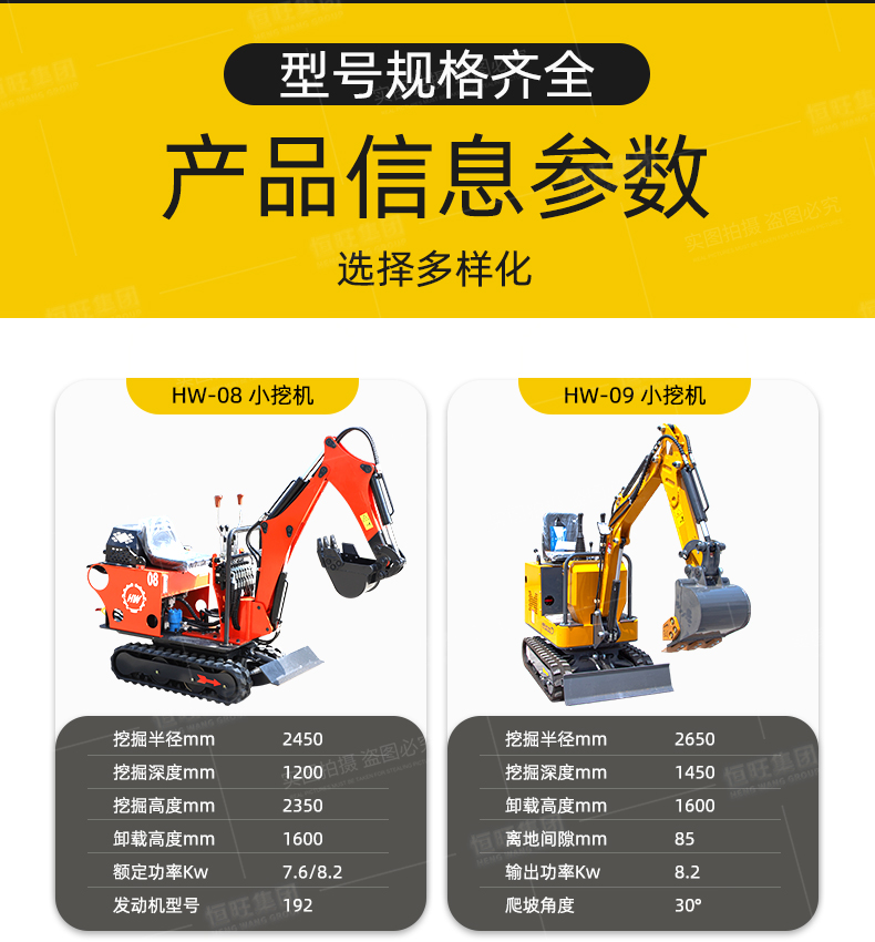 Crawler excavator for engineering construction Mini excavator 18S Mini hook machine for orchards and mountainous areas