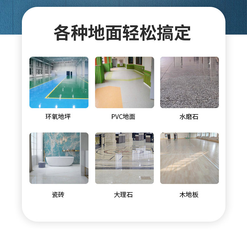 Zhigao E3 Hand Pushed Floor Scrubber Commercial Canteen Workshop Warehouse Marble Paint Floor Cleaning