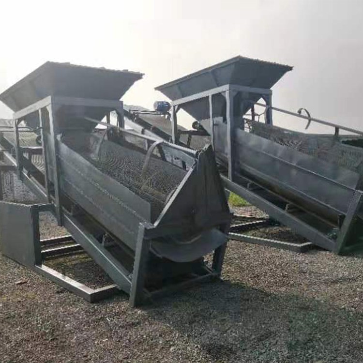 全自动滚筒式筛沙机 50型大型筛石机 震动式筛分机 移动式转筒筛土机