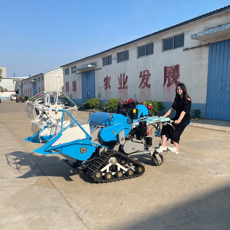 25 horsepower rice combine harvester, riding type wheat harvester, soybean small household rice harvester