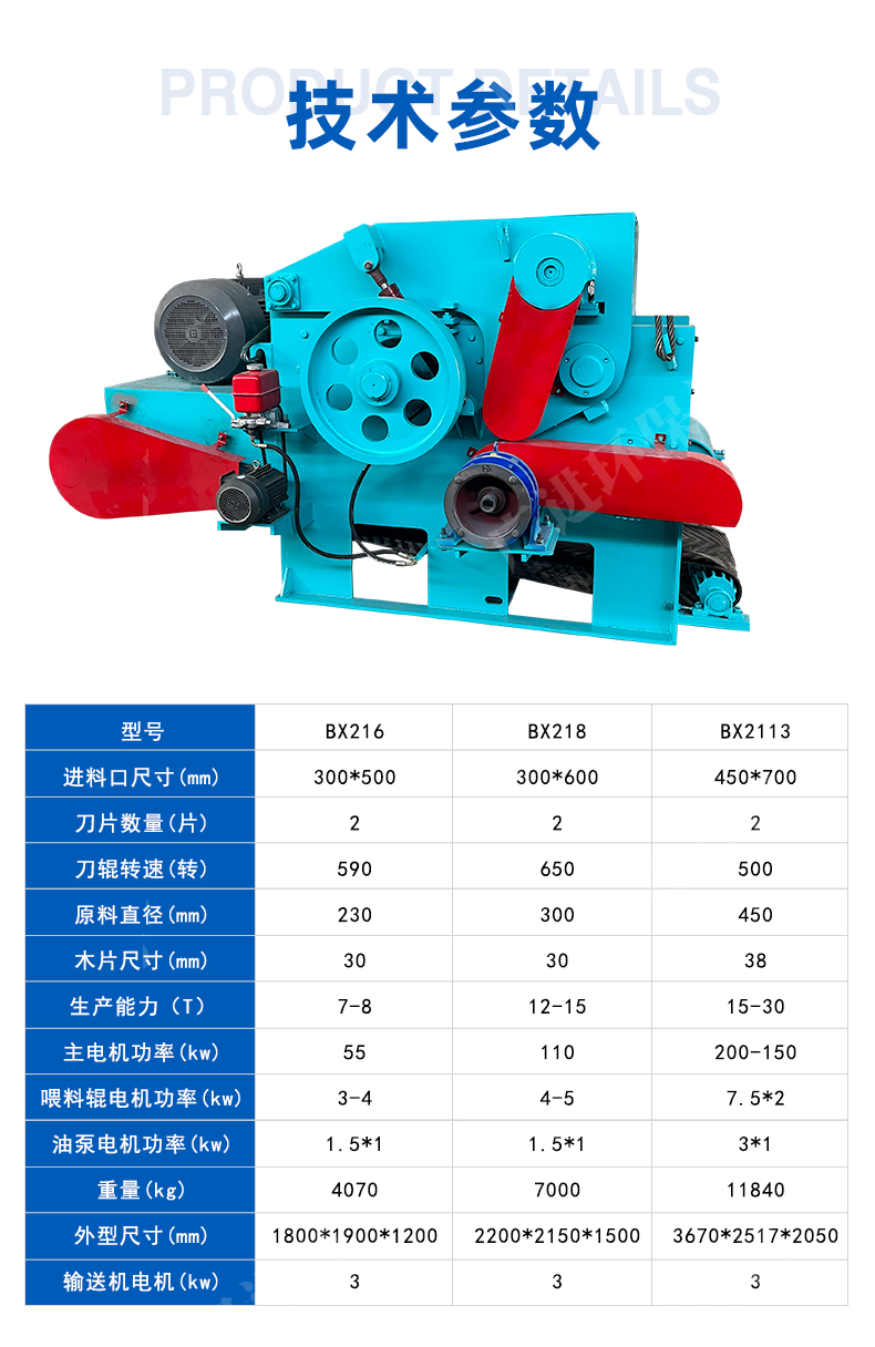 8-ton drum type wood crushing locomotive with load type 216 bamboo slicer, paper making and bamboo pulverizer, Guangjin