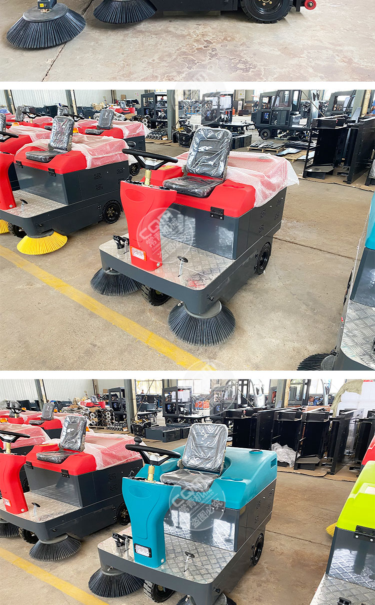 Electric driven sweeping machine Small industrial road washing and sweeping integrated machine with low labor intensity