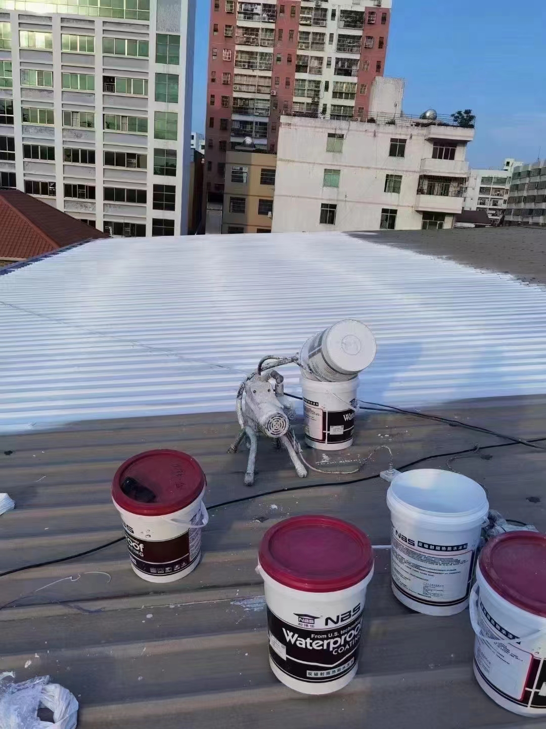 Naiboshi metal roof insulation coating, high insulation, aging resistance, heat insulation, energy transmission, waterproofing, and leakage prevention