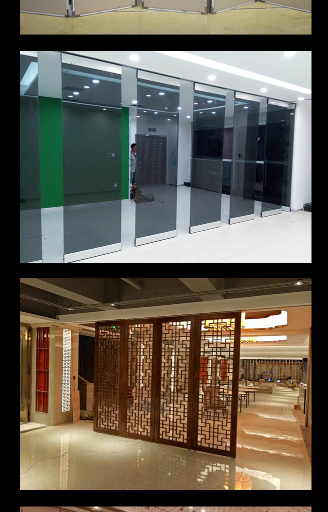 Movable screens and soundproof walls in hotels and restaurants with activity partitions support customized firmness