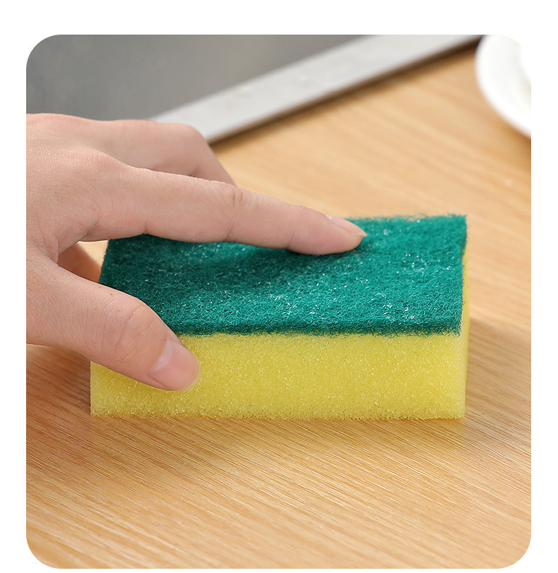 Dishwashing Sponge Block, Cleaning Cloth, Dishwashing Tool, Kitchen Pot Washing Supplies, Double sided Cleaning, Wood Pulp Cotton, Magic Sponge Wipe