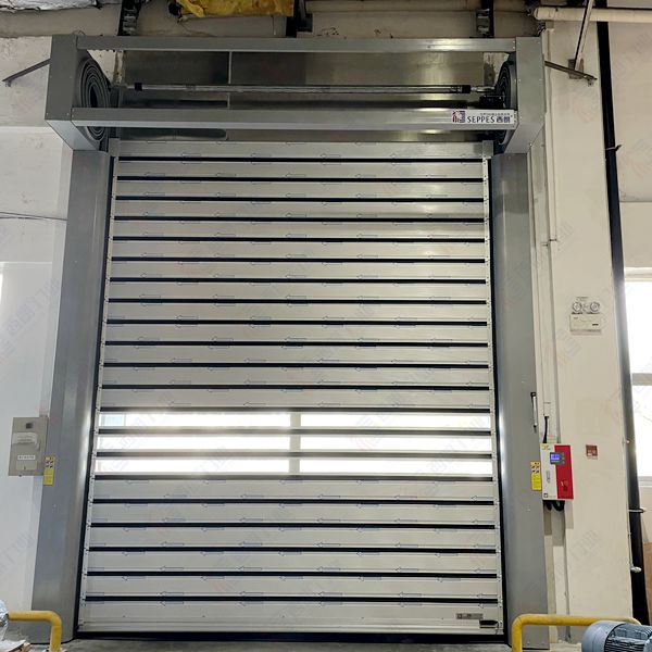 Closed environmental protection, pressure difference maintenance, gas film building, hard fast door, waste disposal site, turbine high-speed door