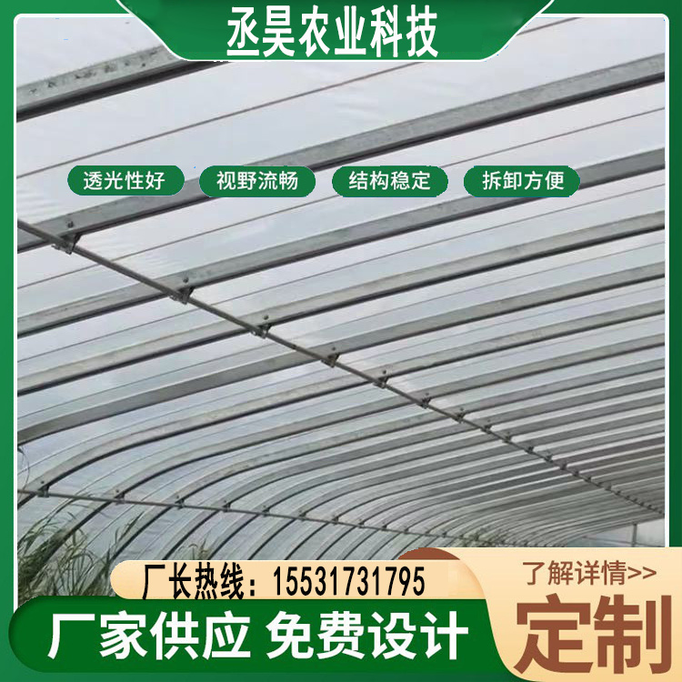 New Vegetable Greenhouse High Quality Chenghao Agriculture Double Film Framework Double Film Accessories Galvanized C-shaped Steel