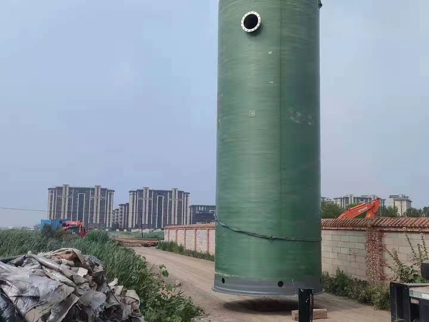 Integrated rainwater pump station of fiberglass sewage prefabrication pump station Prefabrication of rural lifting pump station