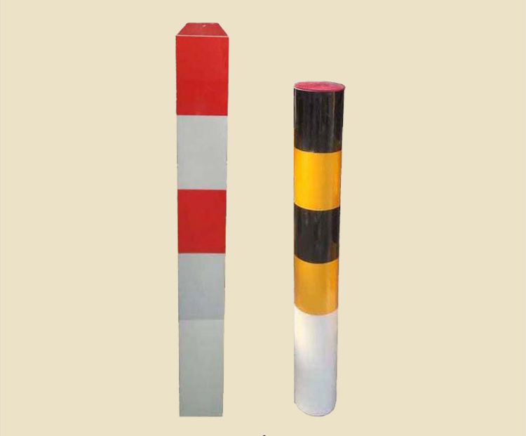 Yitai Red and White Glass Fiber Reinforced Plastic PVC Road Crossing Warning Pile 150 * 1200mm, self-produced and self sold