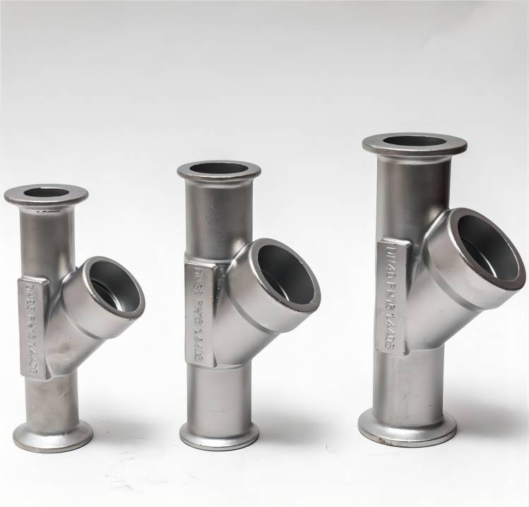 Haige filter precision casting stainless steel control valve blank precision casting medium temperature wax process casting steel casting