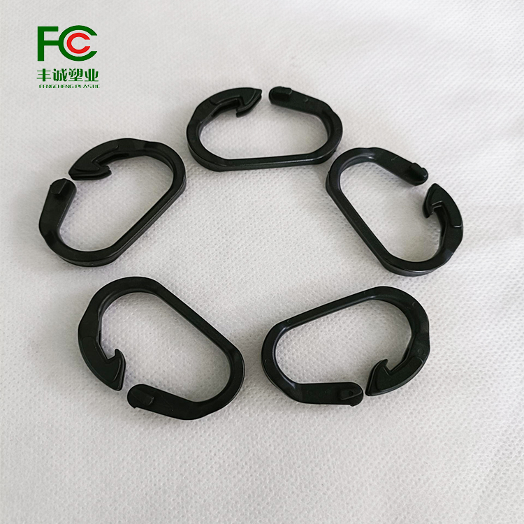 10000 hail suppression net plastic clips C hook sunshade net greenhouse film clips Durable anti-aging black net clips