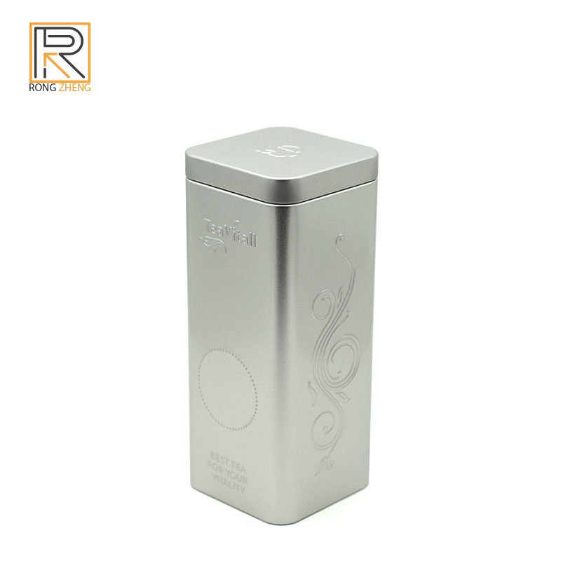 Tinplate tea can, square iron box, square tea can, inner stopper cap, iron can manufacturer customized production