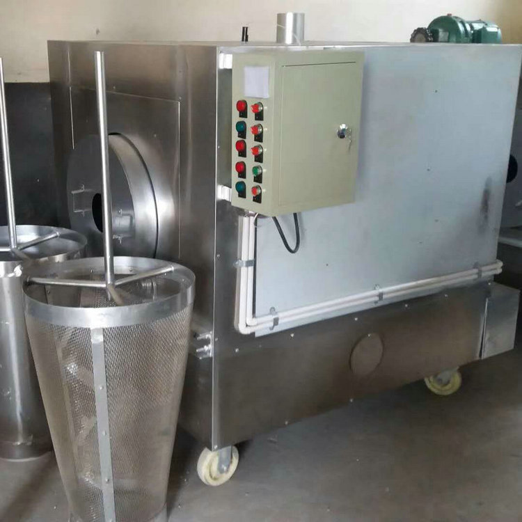 Fully automatic sesame baking oven, stainless steel frying oil pot, peanut baking machine