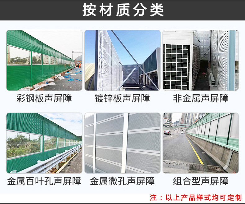 Beipeng sound absorption foam aluminum sound barrier noise reduction barrier road sound barrier walls on both sides of the road