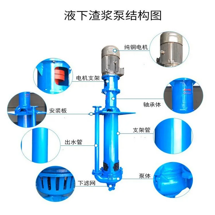 韩辉 SP液下渣浆泵 立式抽沙泵 耐磨抽渣泵可定制长度 洗煤尾料抽送