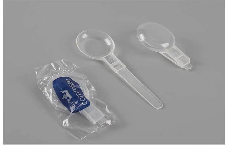 Disposable folding spoon, plastic fork spoon, independent packaging, dessert pudding spoon, yogurt spoon, try Babao Congee spoon