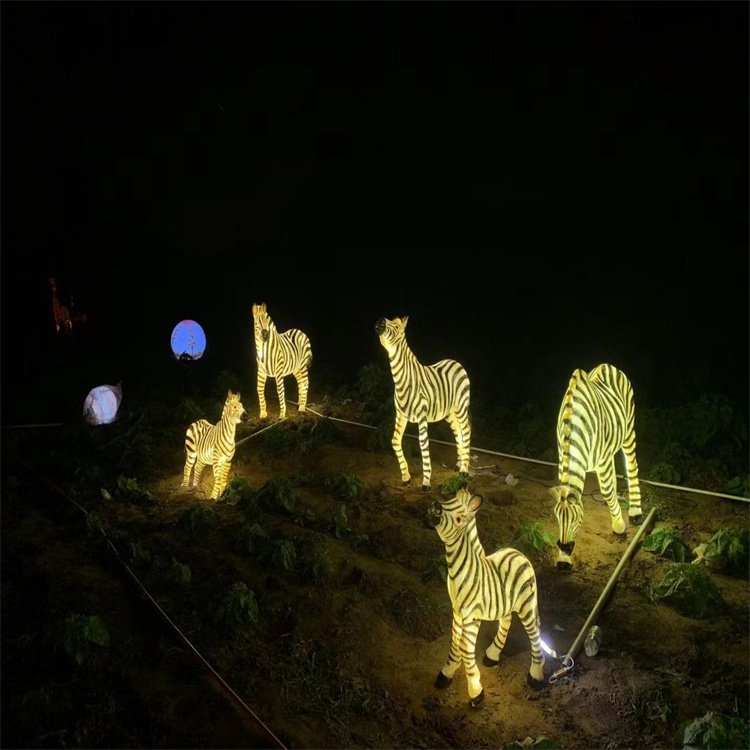 户外草坪仿真动物造型灯 景区文旅灯光树脂灯 亮化照明景观灯定制