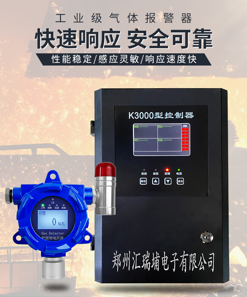 Toxic gas detection alarm industrial explosion-proof natural gas ammonia leakage detector concentration alarm host