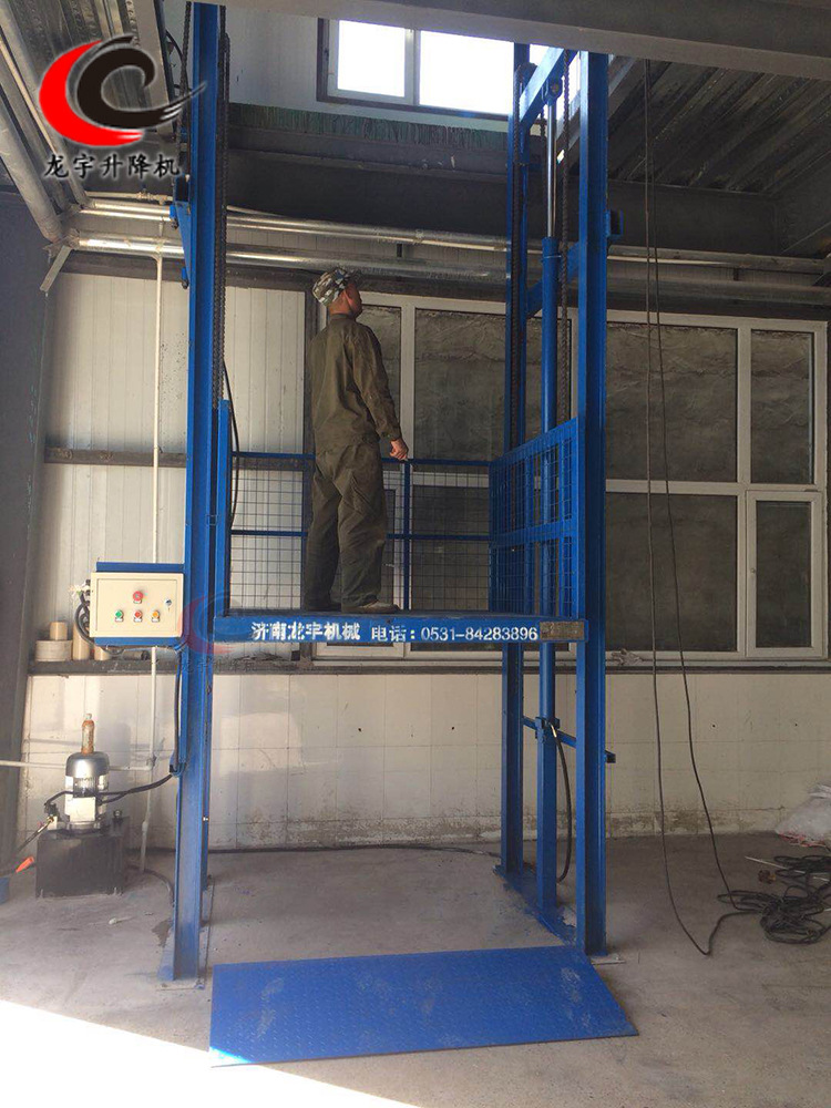 Longyu SJD Simple Freight Elevator Freight Lifting Platform Workshop Freight Lifting Elevator