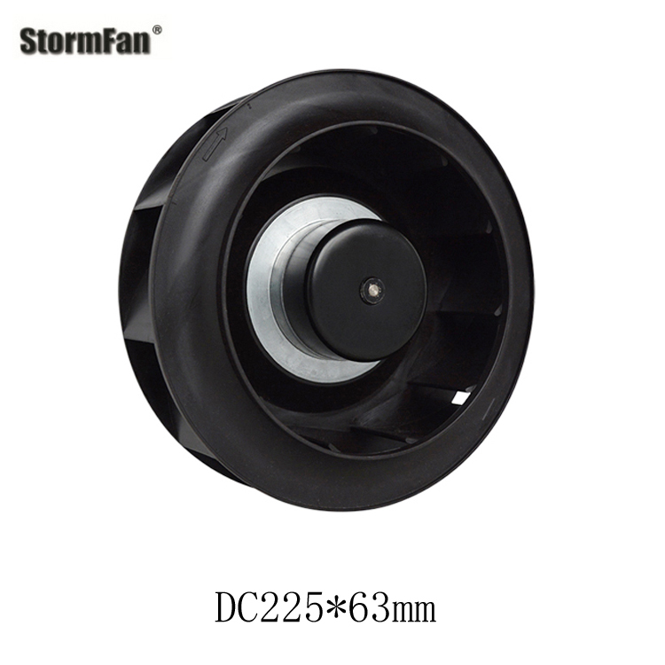 STORMFAN refrigerated truck refrigeration fan evaporator condensation rear tilt centrifugal fan outer rotor fan R1G225