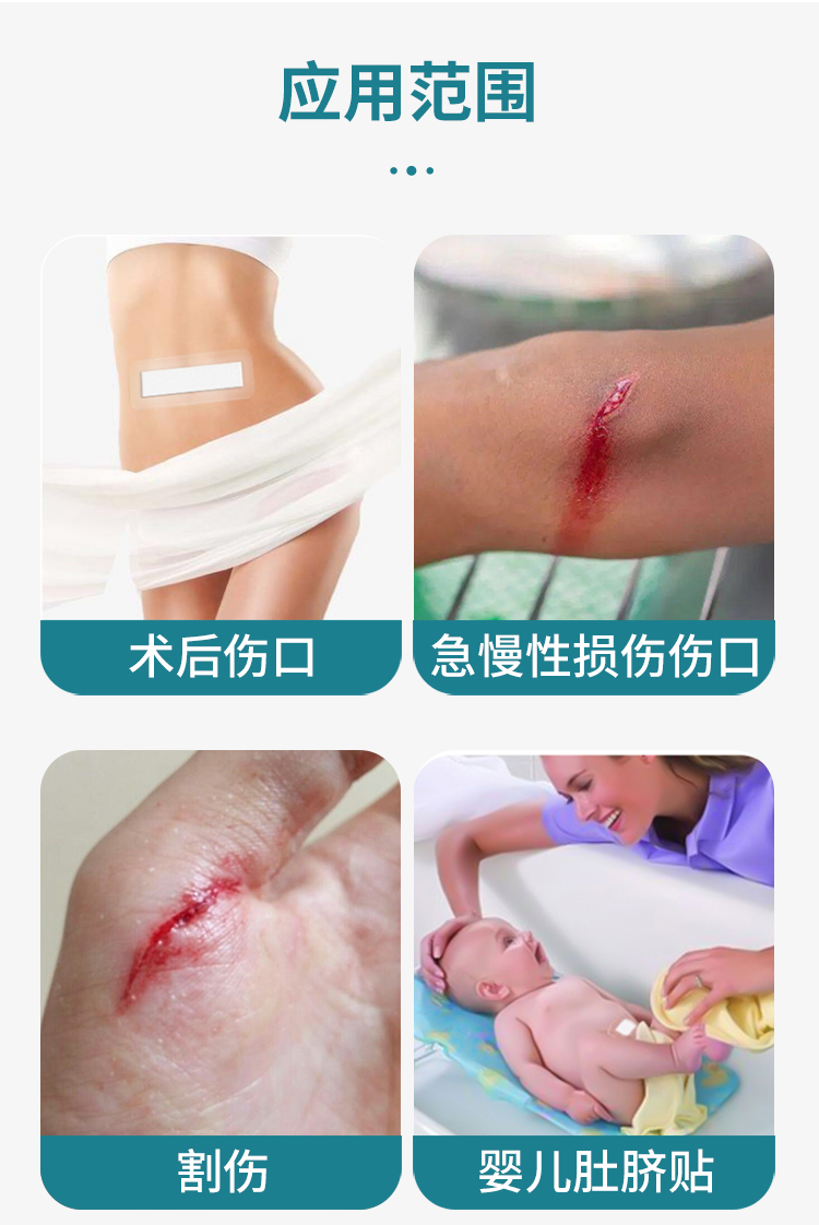 Medical transparent dressing patch for rapid suction of postoperative wound protection, waterproof patch for wound barrier, Huawei patch