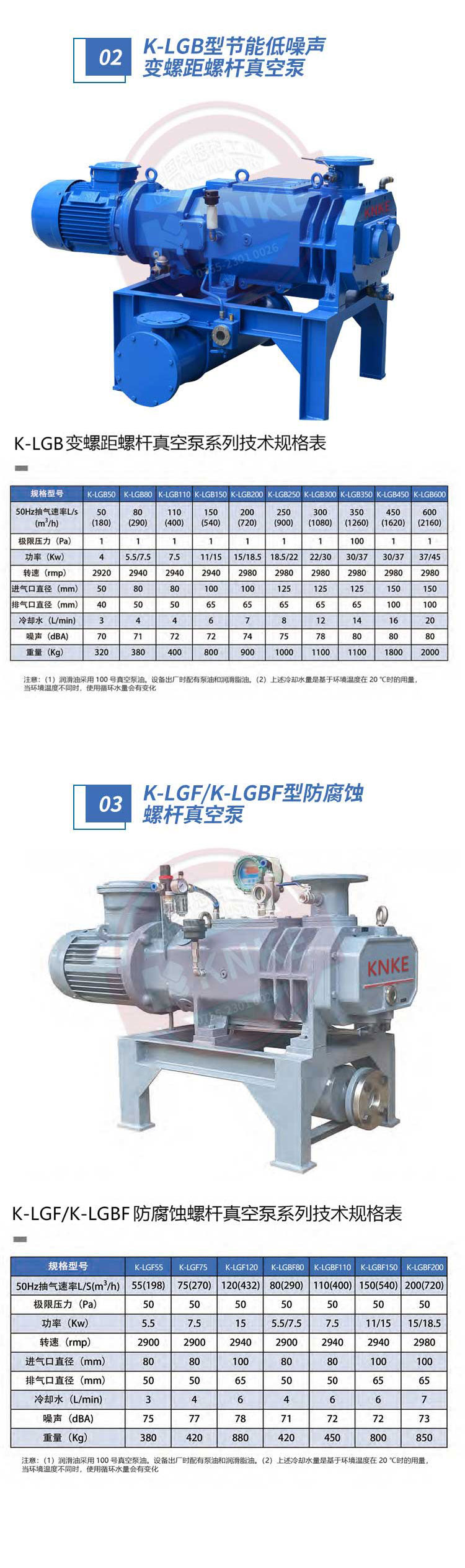 Imported corrosion-resistant screw vacuum pump with high head and large flow rate can be customized to the American Konko KNKE brand