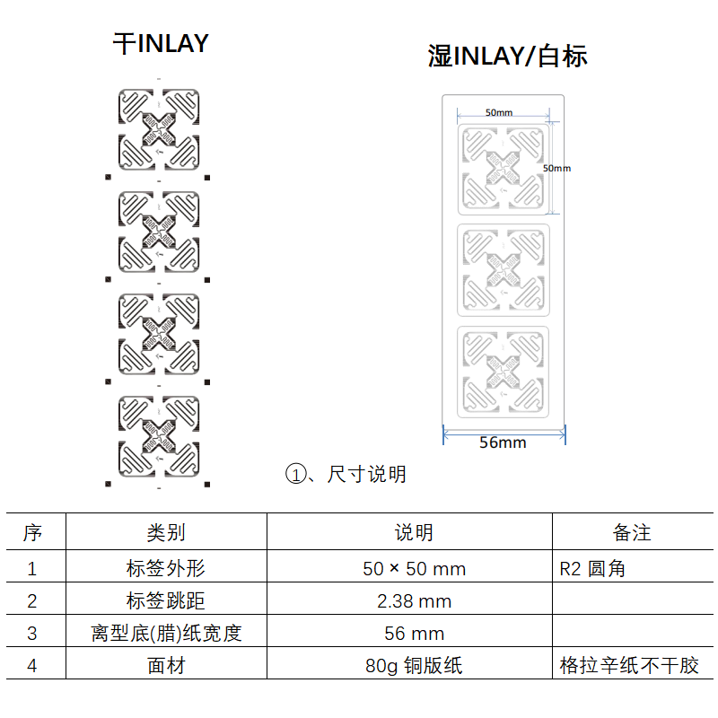 Universal, multi-scene, multi-purpose, ultra-high frequency RFID electronic labels, national standard factory management, European standard IoT