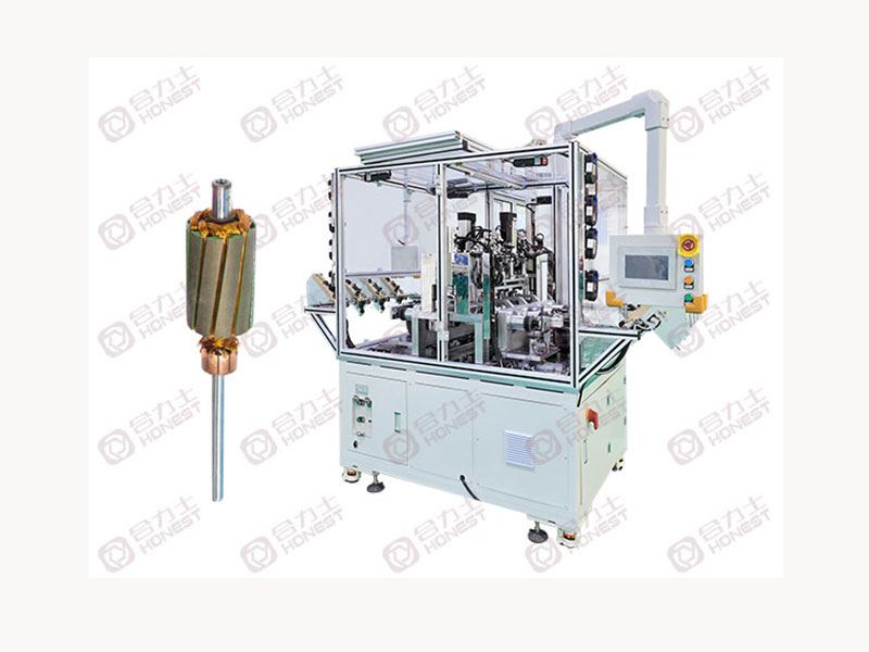 Double flying fork rotor winding machine - no wire ends and zero waste of copper wire during the winding process