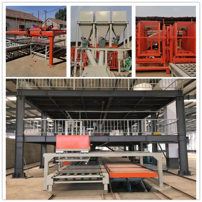 Provide technical formulas for straw fireproof cement fiber board equipment on the automated magnesium oxysulfide purification board production line