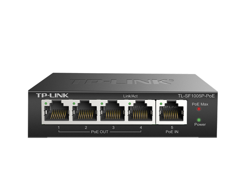 TP-LINK/Pu Lian POE power switch TL-SF1005P-PoE provides 5 adaptive RJ45 ports