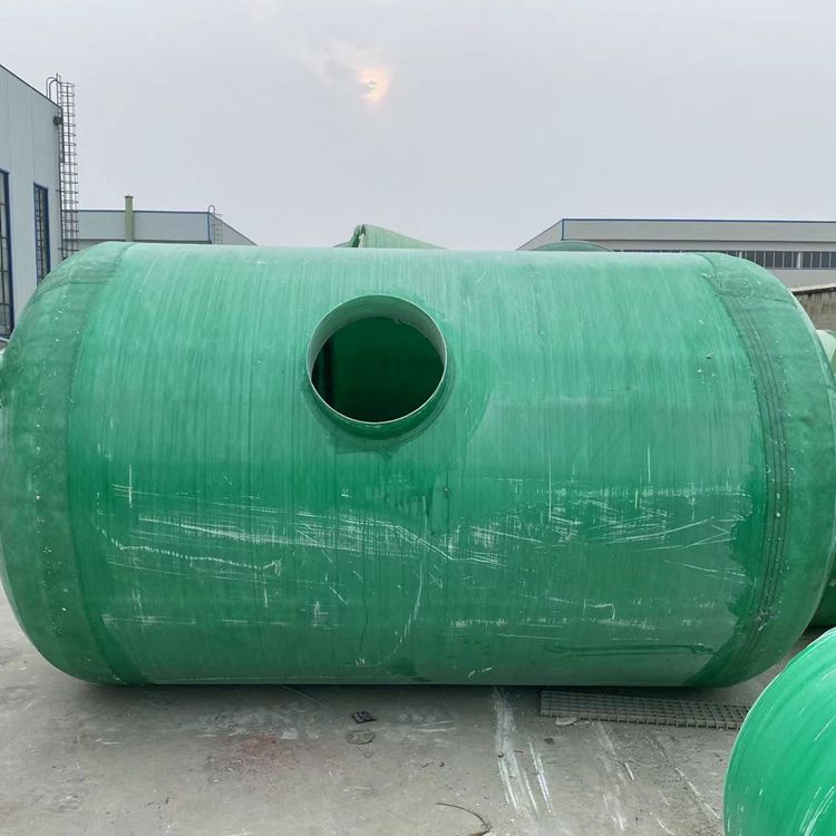 Shunfei 1-100 cubic meter wrapped fiberglass three grid septic tank, new rural household integrated sewage sedimentation tank