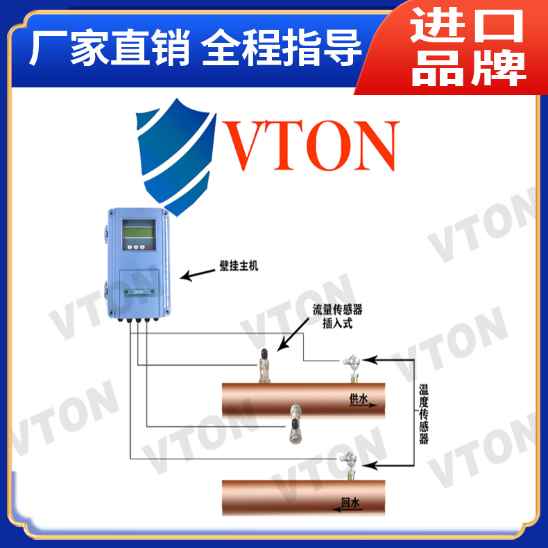 便携式液体超声波流量计 液晶同频显示 携带方便 美国威盾VTON