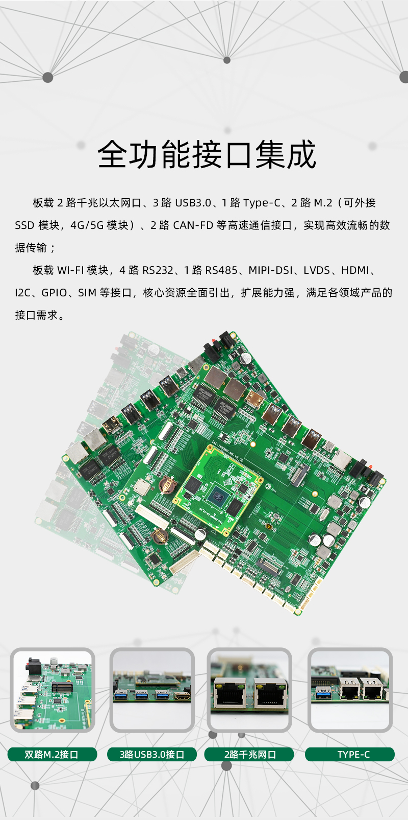 Qiyang NXP i.MX8M Plus Cortex-A53 Quad Core ARM Embedded Development Board Linux/Android