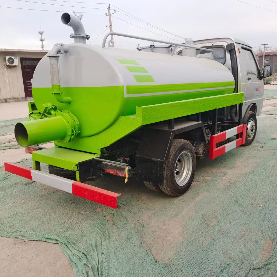 Guoliu Futian Yuling 3 square suction truck vacuum pump suction truck community sanitation suction truck manufacturer nationwide shipment