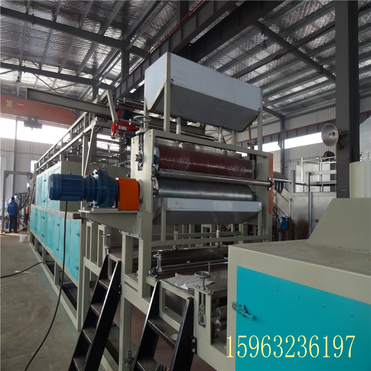 Dual color water conveying carpet equipment, Trent Machinery, Polyme hydrophobic carpet assembly line