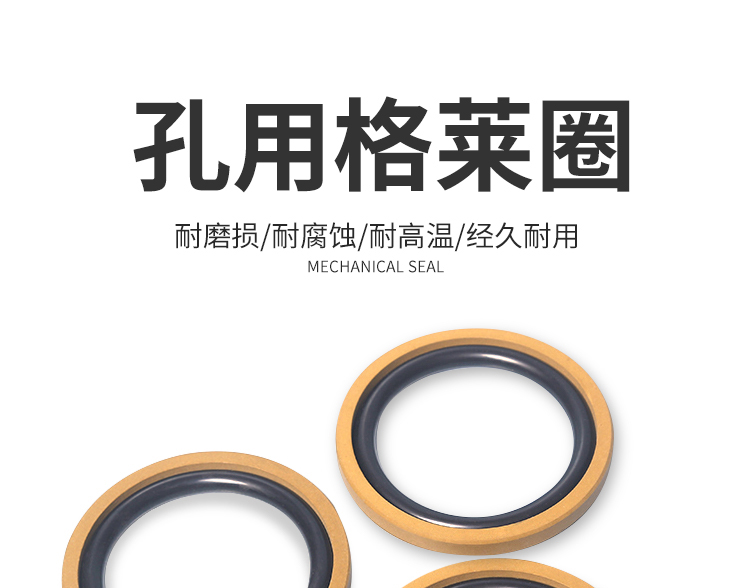 Minghongda High Temperature Fluorine Adhesive Hole Rotary Glaze Ring Combination Seal Ring PTFE PTFE