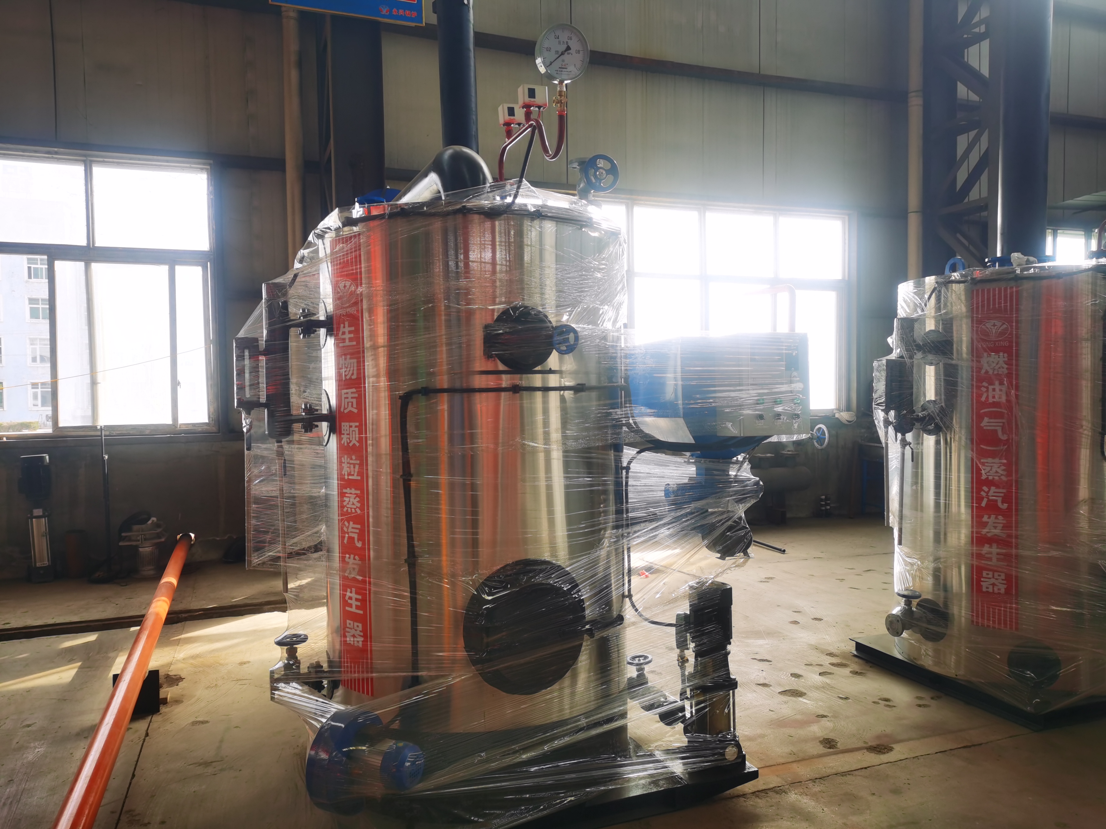 Brewing steam generator 300 kg grain steamer with steam boiler Biomass particle steam boiler