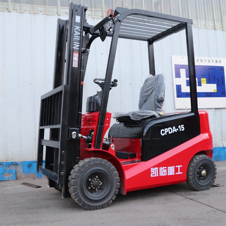 Electric forklift 2t small 1t 1.5t lithium battery stack high Cart 3t four-wheel mounted hydraulic loader