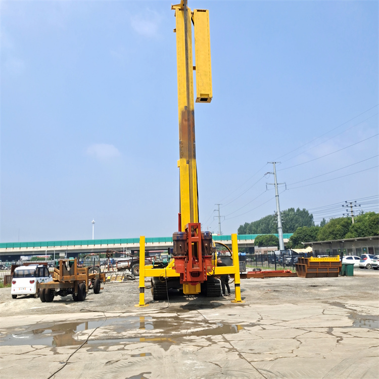 20 meter CFG crawler pile driver hydraulic dual power head construction site drilling machine foundation long spiral drilling machine