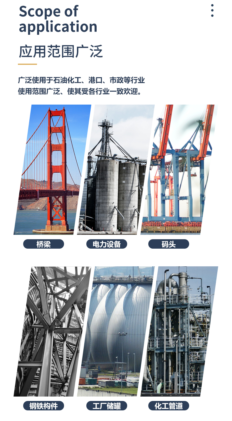 Long term supply of self-cleaning and anti-corrosion coatings for marine engineering steel structures, weather resistant and UV resistant fluorocarbon primers