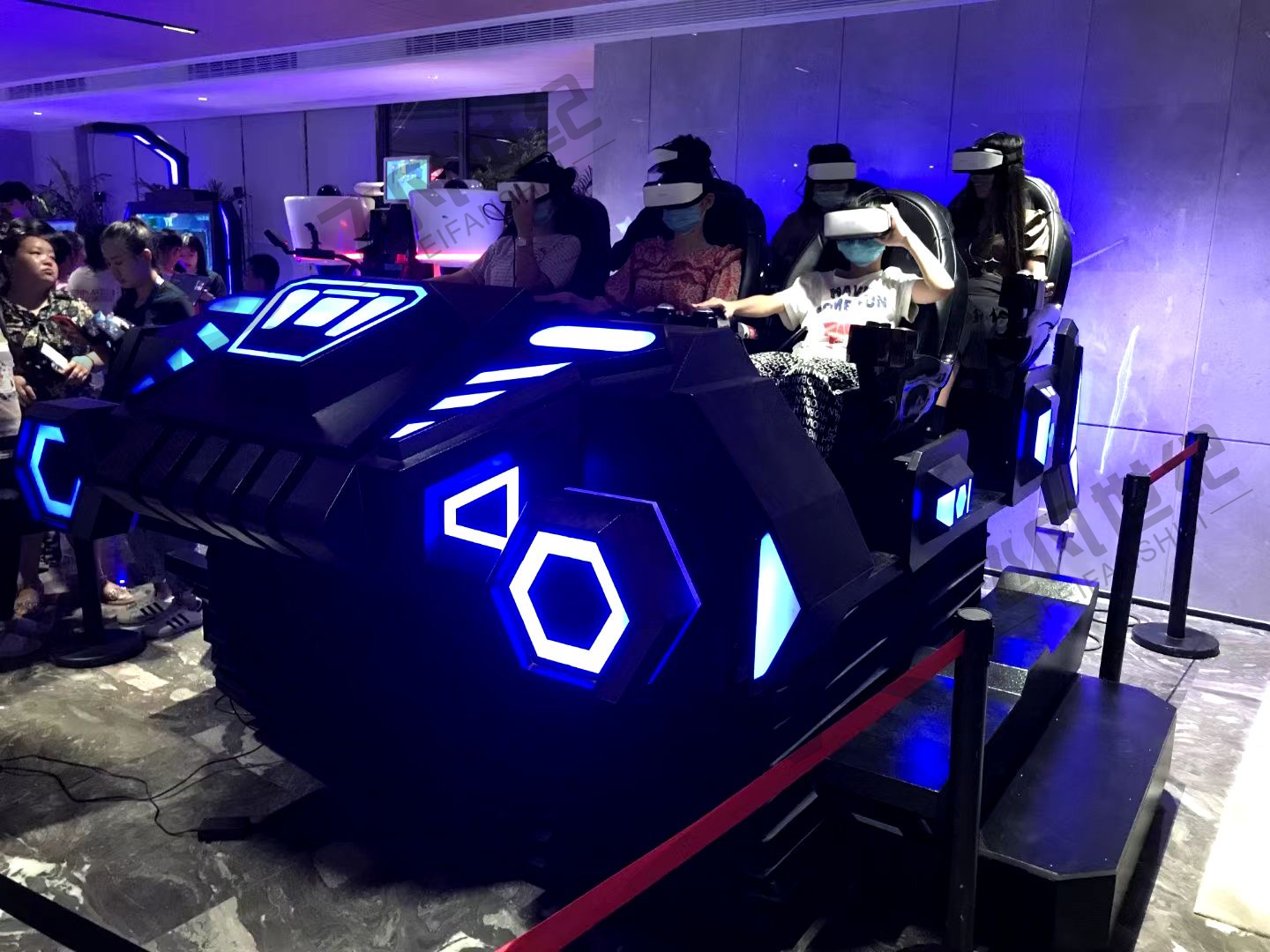 Large VR game consoles, amusement equipment, 9d experience hall, body feeling racing, party building, fire safety manufacturer, smart campus