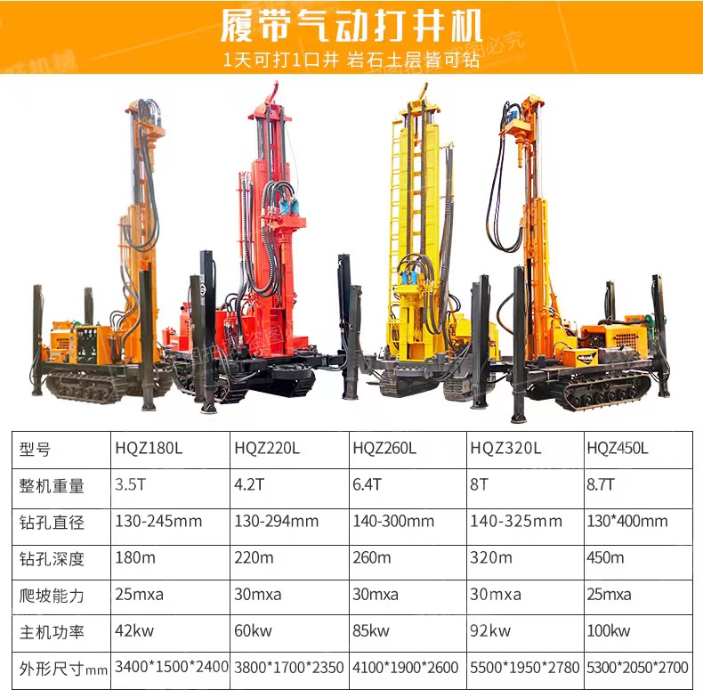 Water reef blasting ship pneumatic drilling rig for ship use, reef blasting, channel cleaning, drilling depth of 15 meters in one go