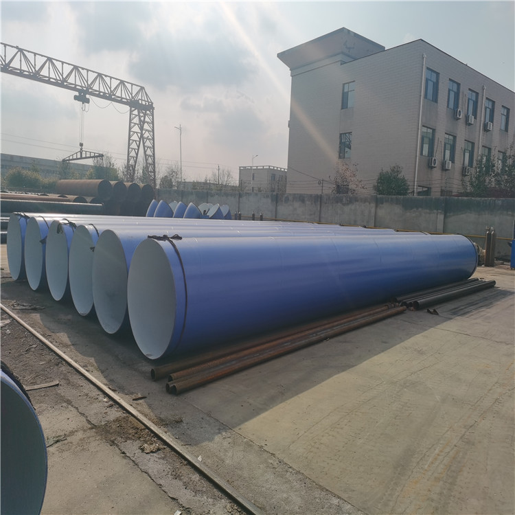 Juxintai flange connection, plastic coated anti-corrosion spiral steel pipe, steel plastic composite pipe, plastic lined pipeline